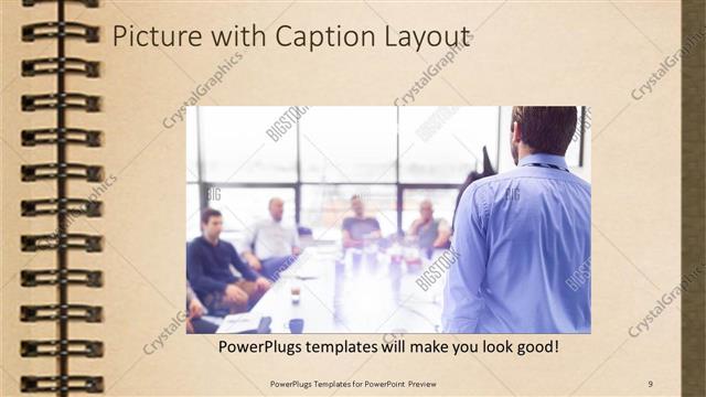 Picture with Caption presentation slide layout