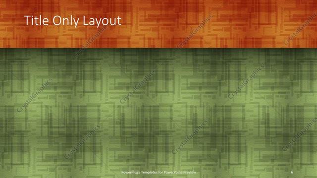 Title Only presentation slide layout