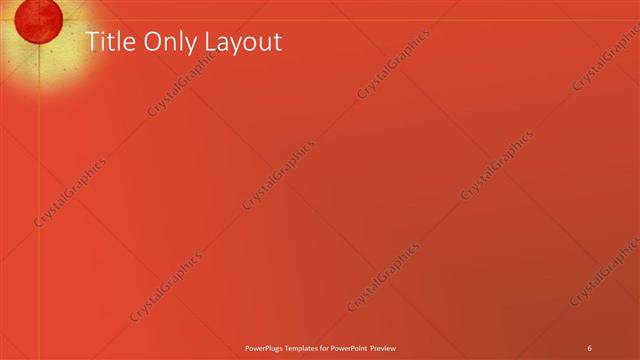 Title Only presentation slide layout