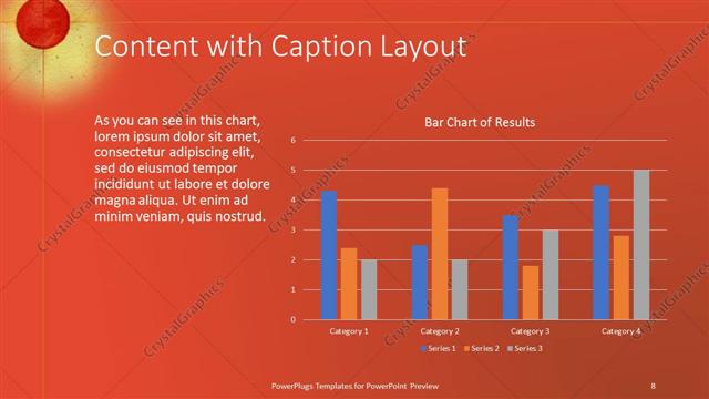 Content with Caption presentation slide layout