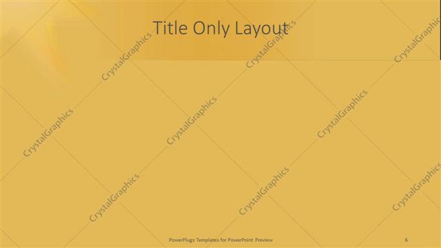 Title Only presentation slide layout