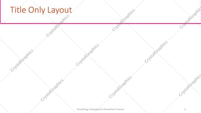 Title Only presentation slide layout