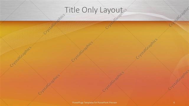 Title Only presentation slide layout