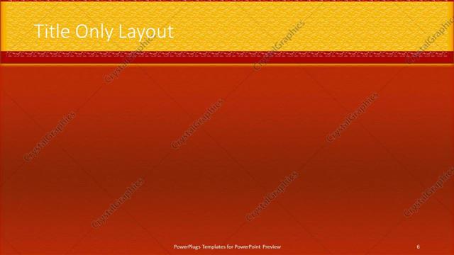 Title Only presentation slide layout