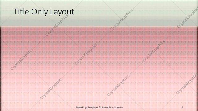 Title Only presentation slide layout