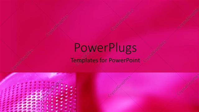  Presentation with designs - A plain pink colored background with dotted designs by the side