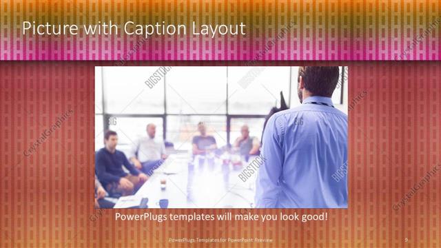 Picture with Caption presentation slide layout
