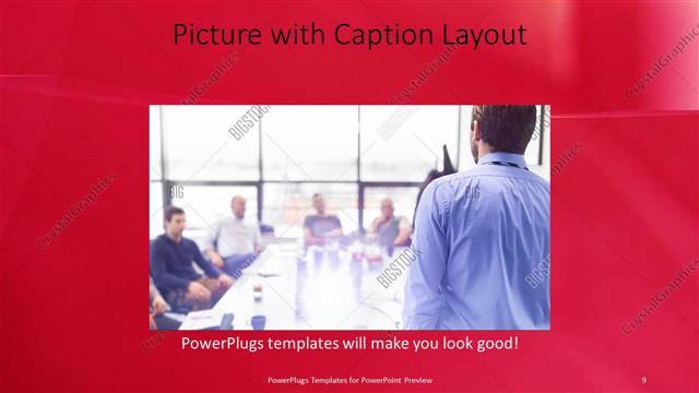 Picture with Caption presentation slide layout