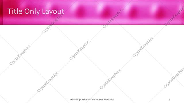 Title Only presentation slide layout