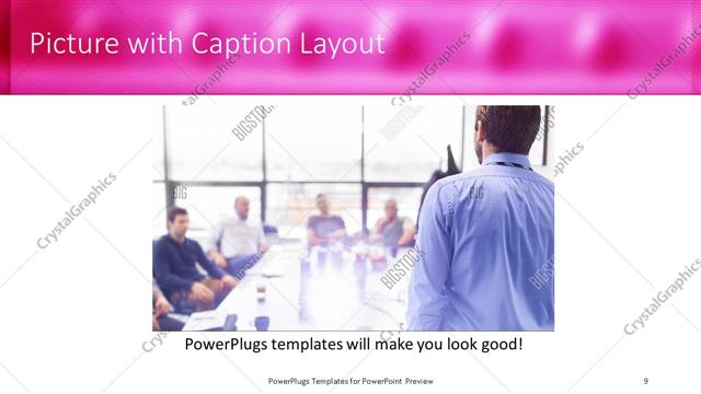 Picture with Caption presentation slide layout