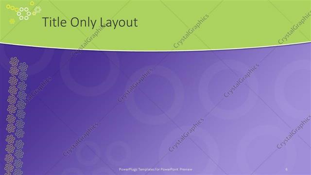 Title Only presentation slide layout