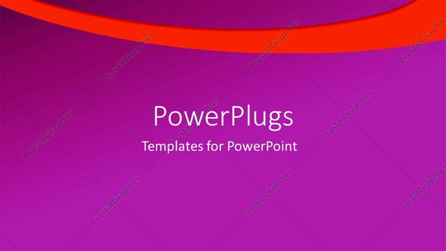  Presentation with orange abstract - A plain purple background surface with a thick orange strip