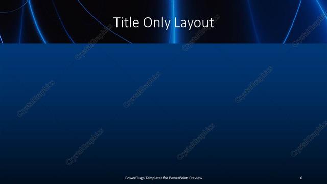 Title Only presentation slide layout