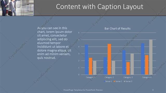 Content with Caption presentation slide layout