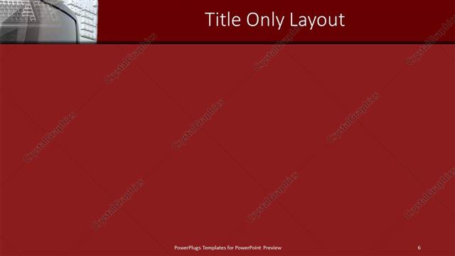 Title Only presentation slide layout