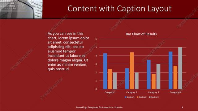 Content with Caption presentation slide layout