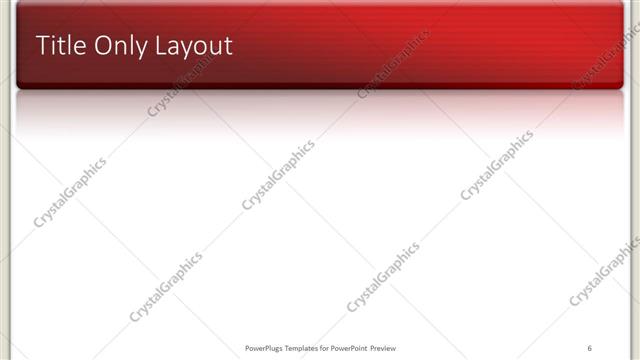 Title Only presentation slide layout