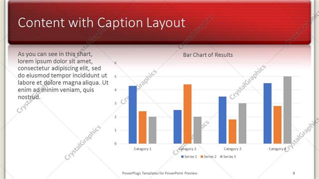 Content with Caption presentation slide layout