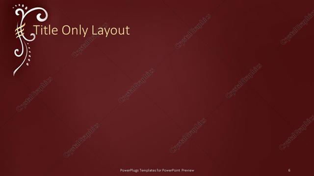 Title Only presentation slide layout