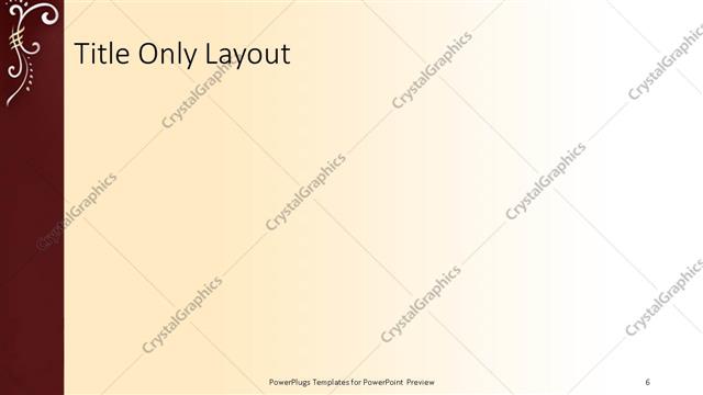 Title Only presentation slide layout