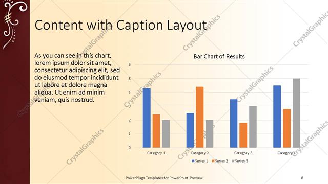 Content with Caption presentation slide layout