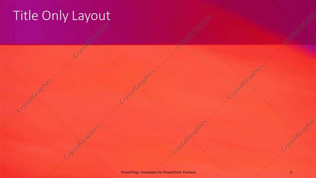 Title Only presentation slide layout