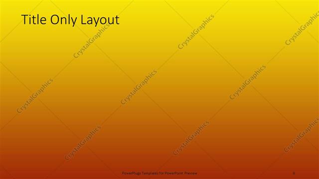 Title Only presentation slide layout