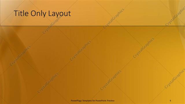 Title Only presentation slide layout