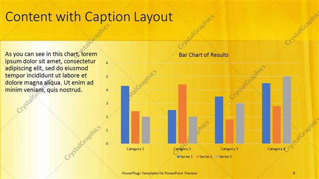 Content with Caption presentation slide layout