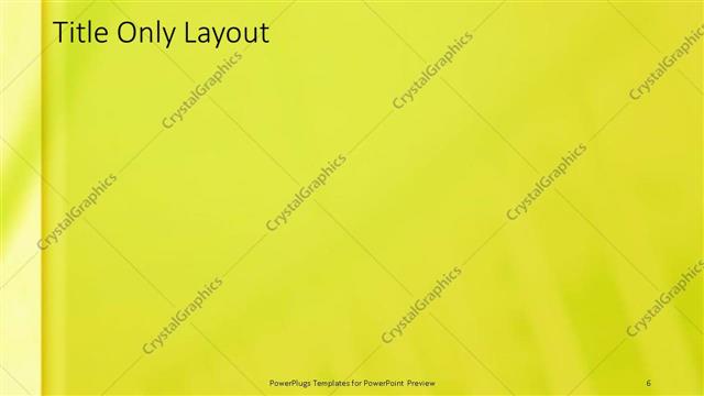 Title Only presentation slide layout