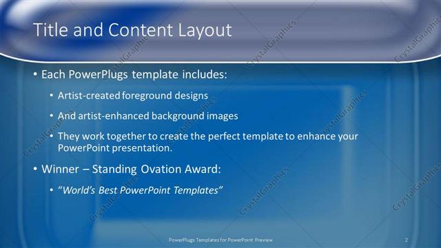 Title and Content presentation slide layout
