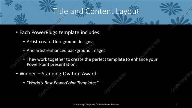Title and Content presentation slide layout