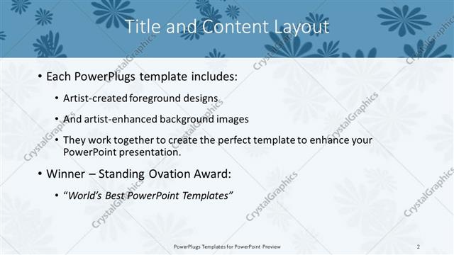 Title and Content presentation slide layout