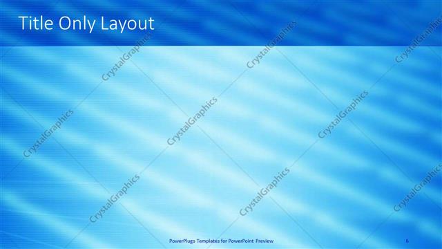 Title Only presentation slide layout