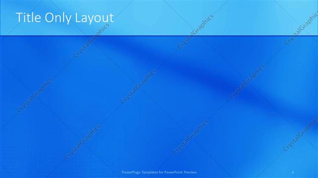 Title Only presentation slide layout