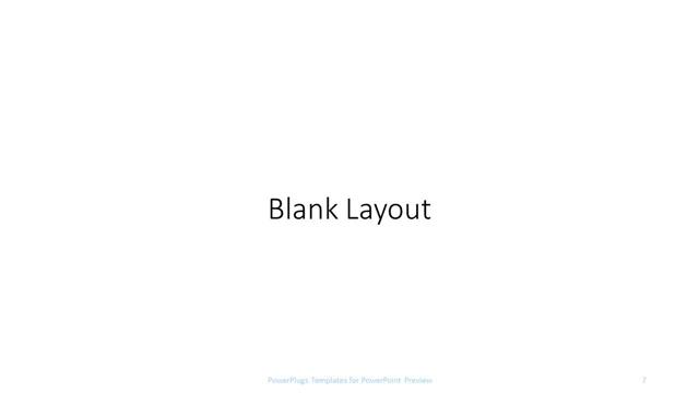 Blank presentation slide layout