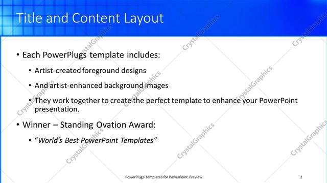 Title and Content presentation slide layout