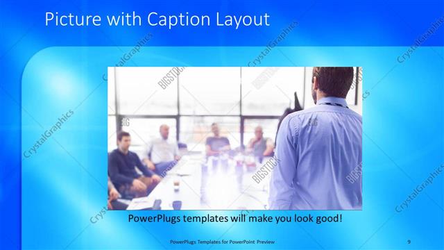 Picture with Caption presentation slide layout