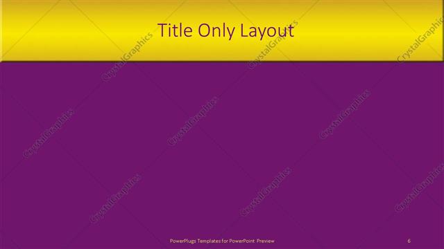Title Only presentation slide layout