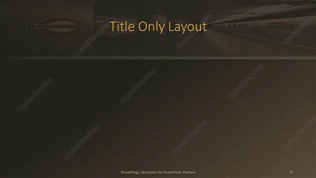 Title Only presentation slide layout