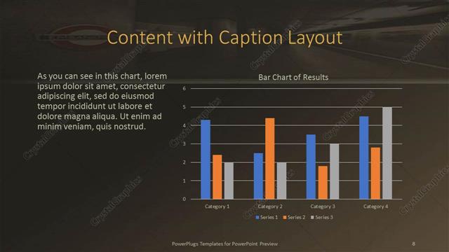 Content with Caption presentation slide layout