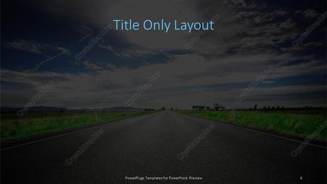 Title Only presentation slide layout
