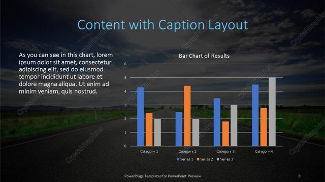 Content with Caption presentation slide layout