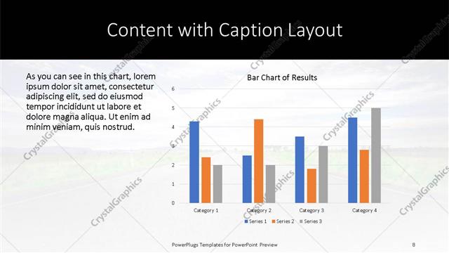 Content with Caption presentation slide layout