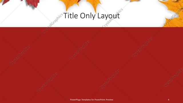 Title Only presentation slide layout