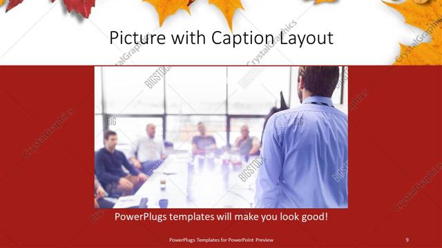 Picture with Caption presentation slide layout