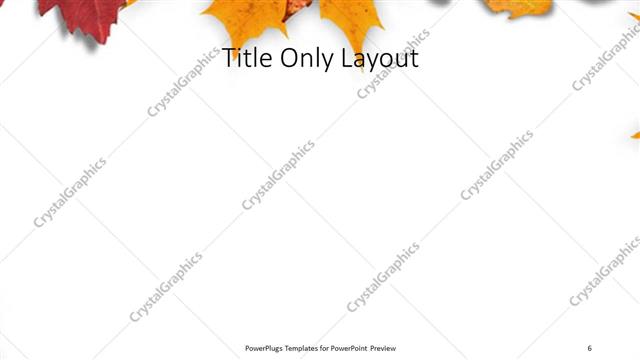 Title Only presentation slide layout