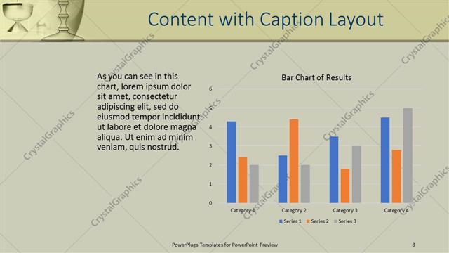 Content with Caption presentation slide layout