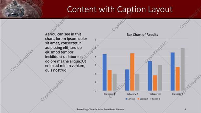 Content with Caption presentation slide layout
