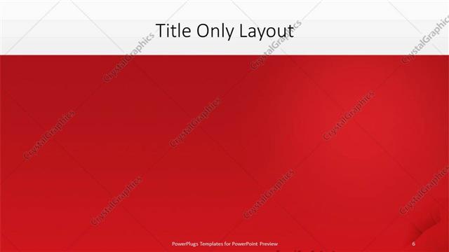 Title Only presentation slide layout